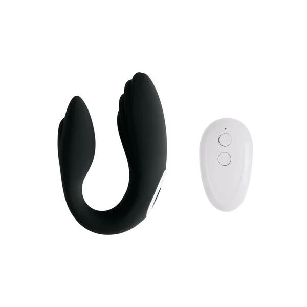 Share Satisfaction – Gaia Remote Controlled Couples Vibrator – Black