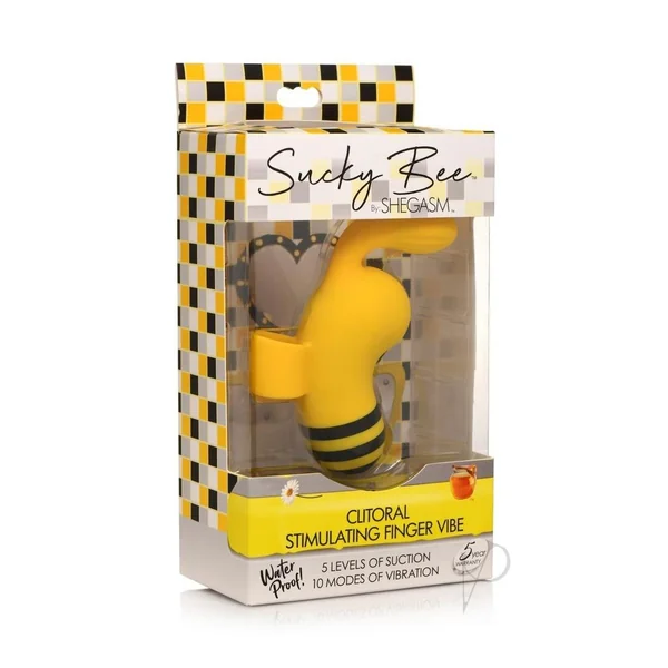 Shegasm Sucky Bee Black/yellow Sucking Vibe