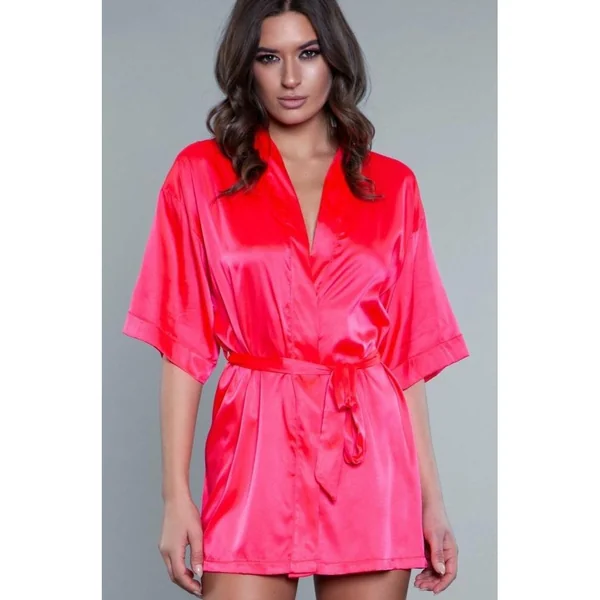 Short Satin Robe