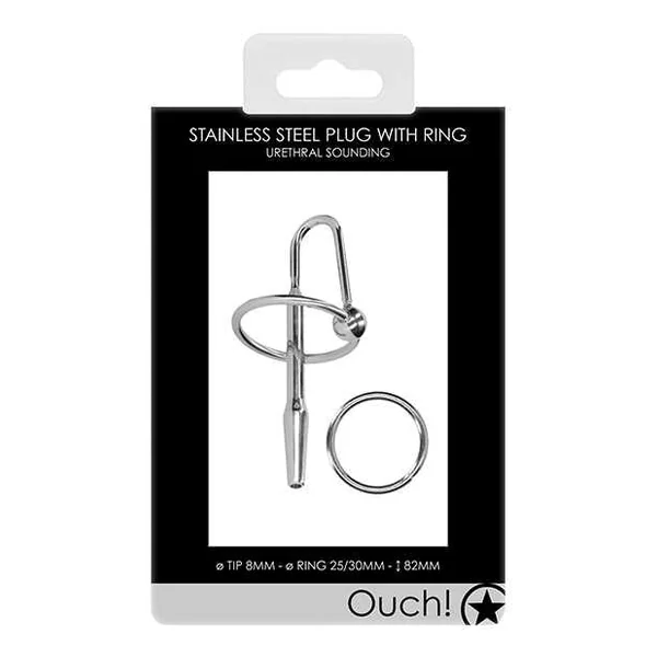 Shots Ouch Urethral Sounding Metal Plug