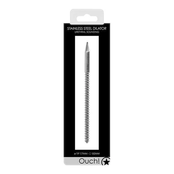 Shots Ouch Urethral Sounding Ribbed Dilator