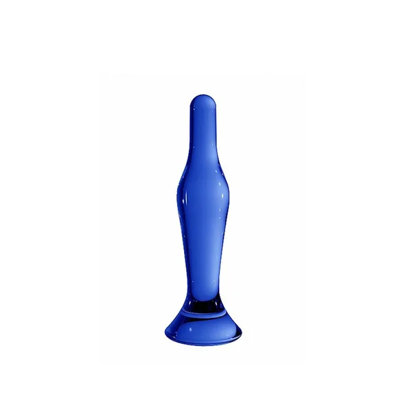Shots Toys - Chrystalino - Flask Glass Dildo - Blue