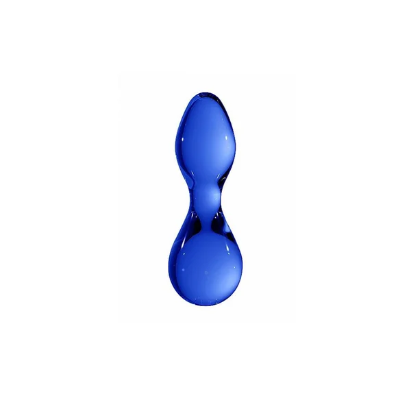 Shots Toys - Chrystalino - Seed Glass Butt Plug - Blue