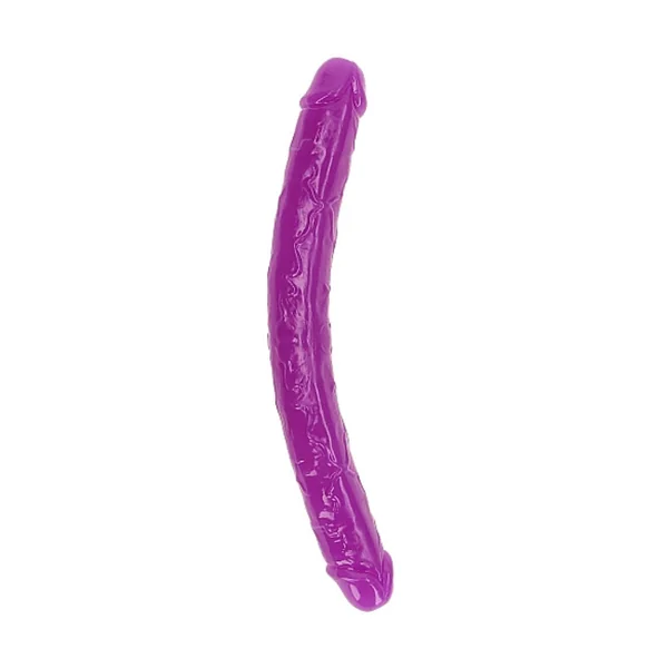 Shots Toys - RealRock - 15" Glow in the Dark Double Dong - Purple
