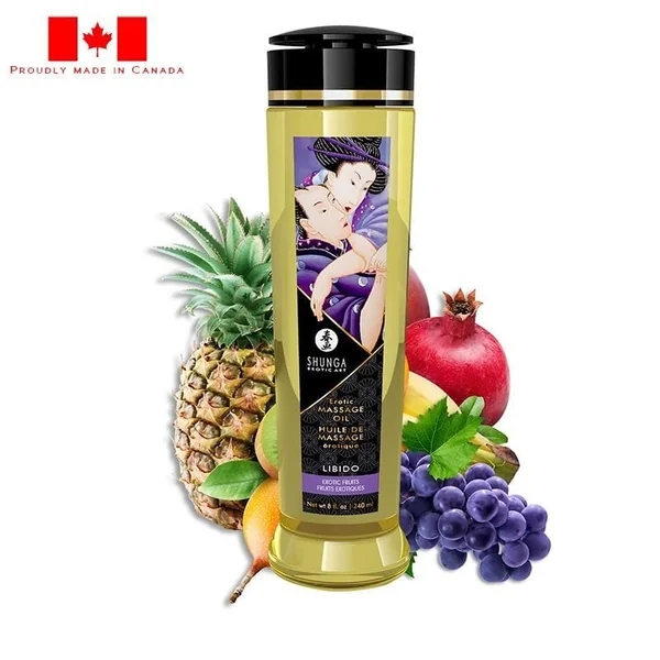 Shunga Erotic Massage Oil Libido Exotic Fruits 8oz