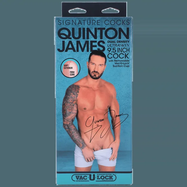 Signature Cocks Ultraskyn Quinton James Dildo 9"