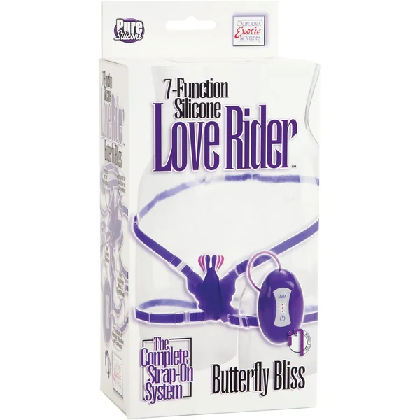 Silicone Love Ride Butterfly Vibe - Purple