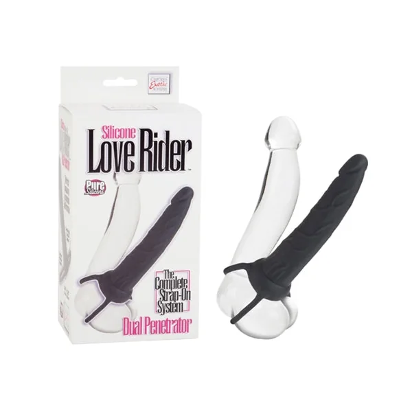 Silicone Love Rider Dual Penetrator - Black