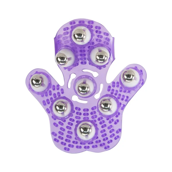 Simple and True Roller Balls Massager Glove Purple