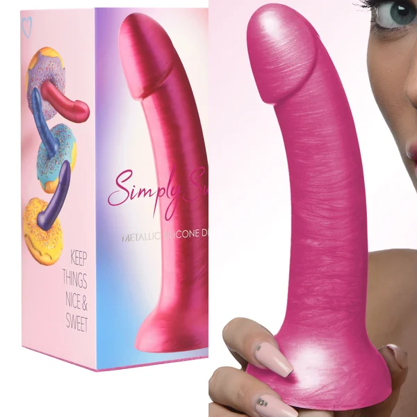Simply Sweet Strap-on Compatible 7-inch Suction CupSilicone Dildo