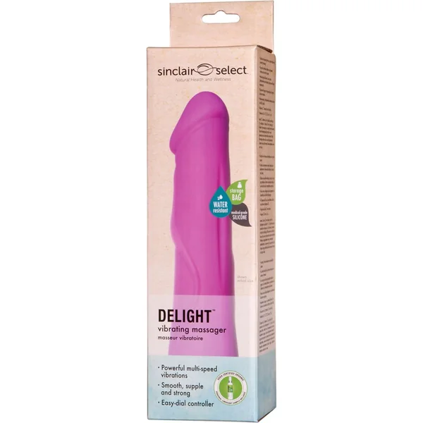 Sinclair Select Delight Silicone Vibrating Massager Water Resistant Pink