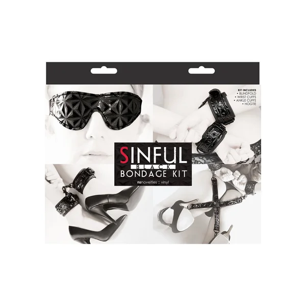 Sinful Bondage Vinyl Kit Black