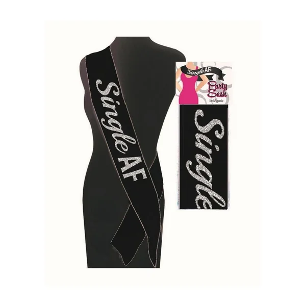 Single AF Sash – Black/White