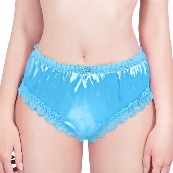 SissyUniversity Lacy Frill Panties Blue