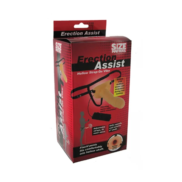 Size Matters Hollow Strap-on with Vibrating Erection Assist
