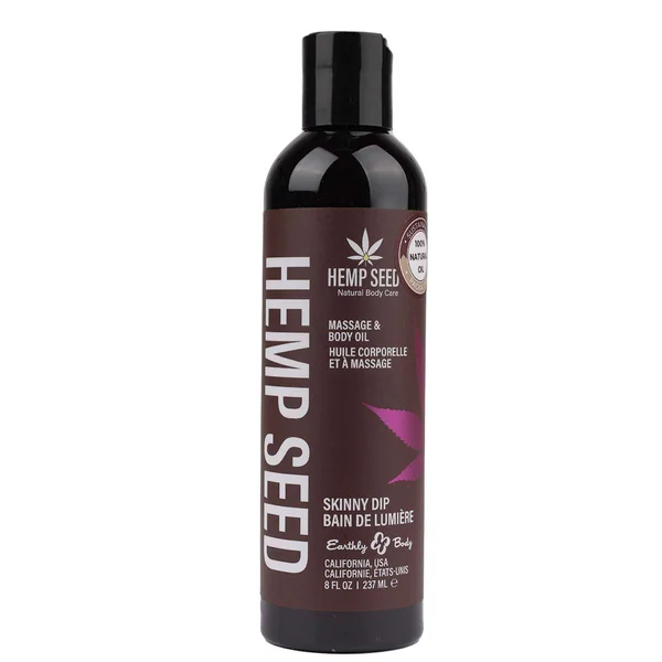 Skinny Dip Scent Hemp Seed CBD Massage and Body Oil 8oz