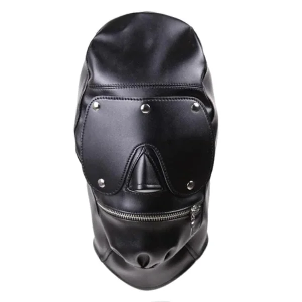 Slave’s Black Zipper BDSM Mask