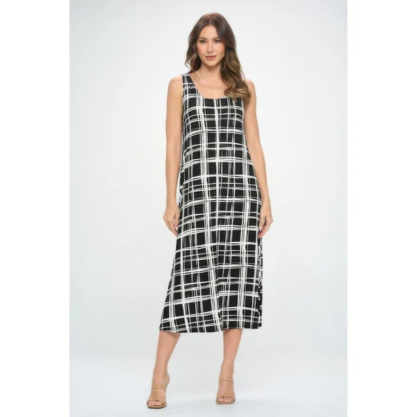 Sleeveless And Soft Round-neckline Long