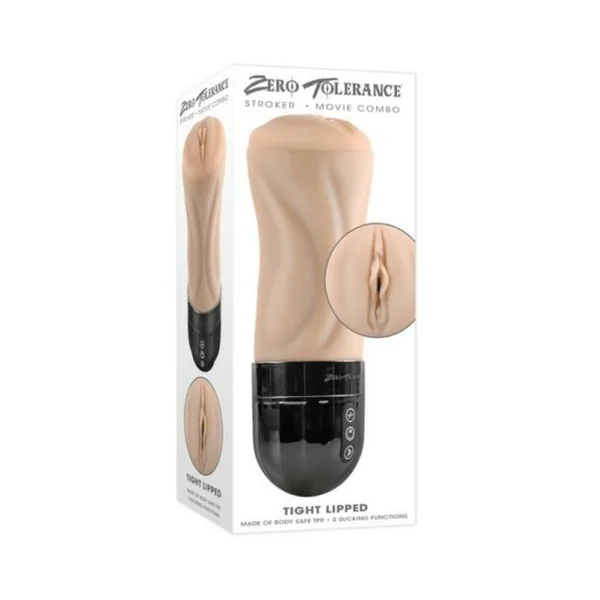 Sleeves: Zero Tolerance Tight Lipped Rechargeable Stroker With Suction Light