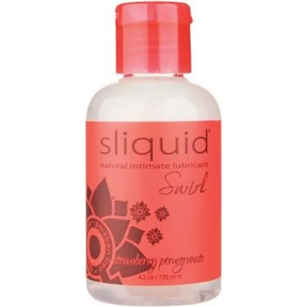 Sliquid Naturals Swirl Water Based Lubricant Strawberry Pomegranate 4.2oz
