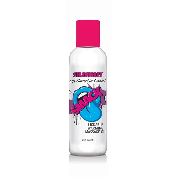 SMACK STRAWBERRY 2 OZ WARMING MASSAGE OIL
