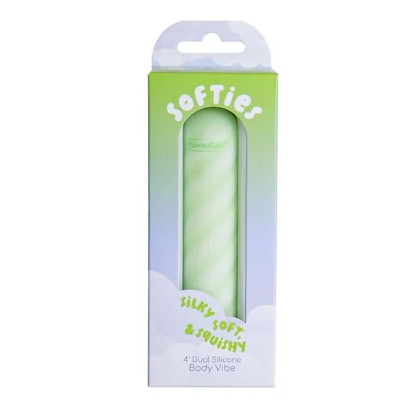 Softies Dual Silicone Rechargeable Body Bullet Vibrator 4in
