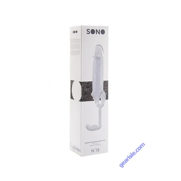 SONO No 19 Sleeve Extension Butt Plug Transparent