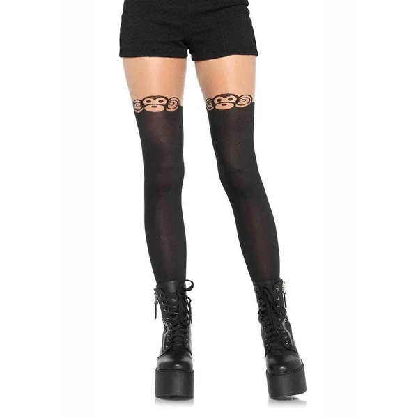 Spandex Monkey Business Hose Tail Os Blk
