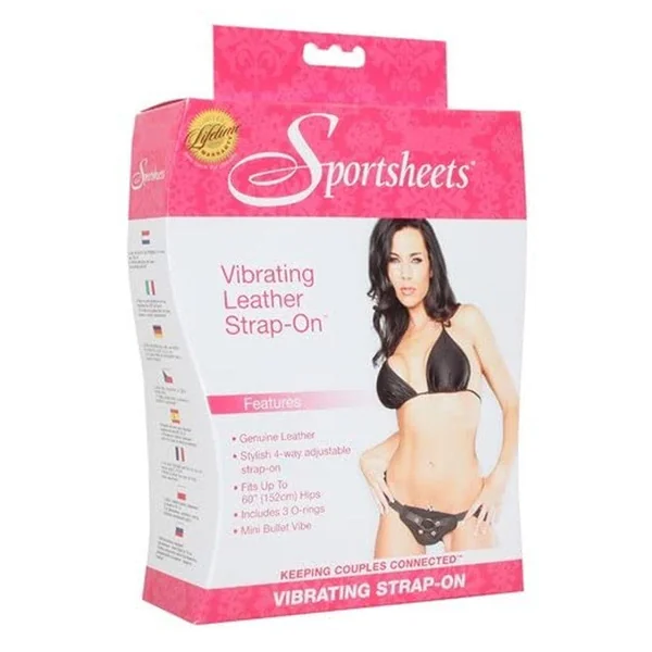 SportSheet Vibrating Leather Strap-On