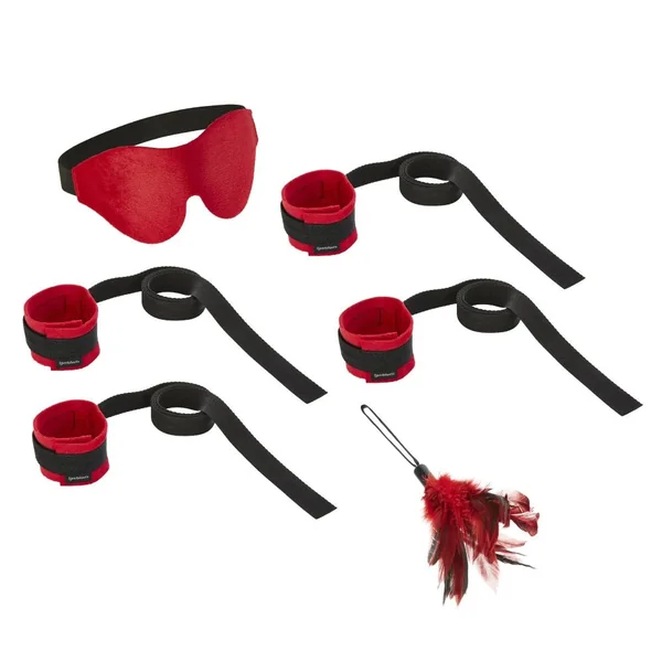 Sportsheets 6-Piece Sexy Submissive Red Bondage Kit