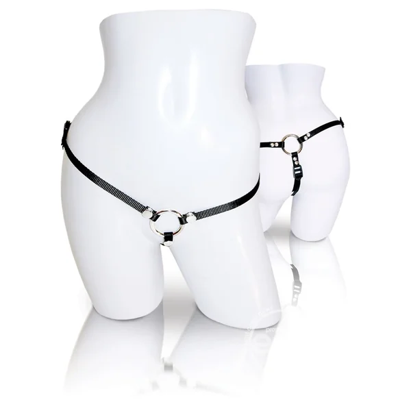 Sportsheets Bare As You Dare Strap-On Harness - Black