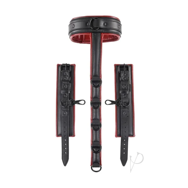 Sportsheets Faux Leather Saffron Neck and Wrist Spine Position Sex Restraint