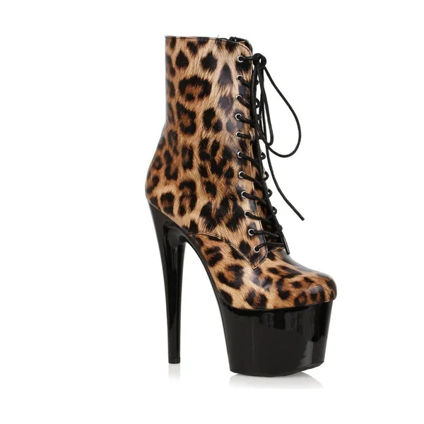 SS-709-ZIA Ankle Boot | Animal Faux Leather