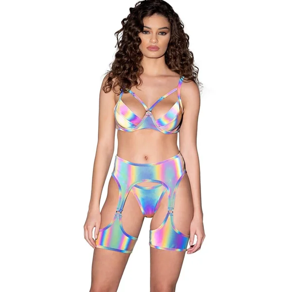 SS-Reflective Garter Belt with Attached Leg Wrap