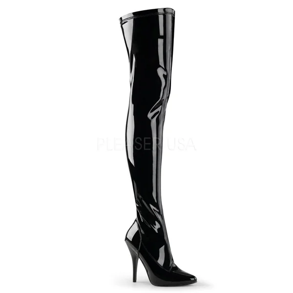 SS-SEDUCE-3000 Thigh Boot | Black Patent