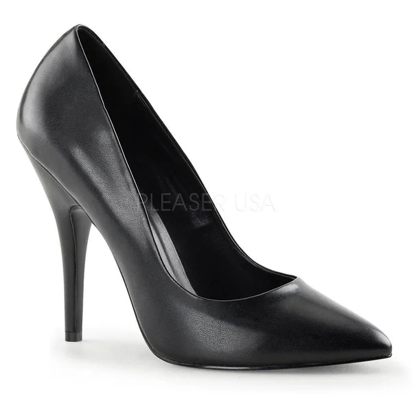 SS-SEDUCE-420 Pump | Black Faux Leather