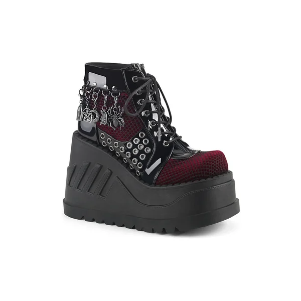 STOMP-18 Black Patent Cyber Shoe