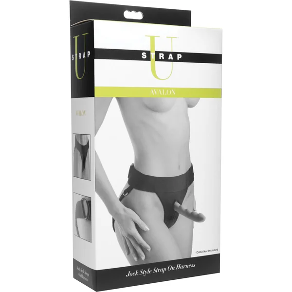 Strap U Avalon Jock Style Strap On Harness Black