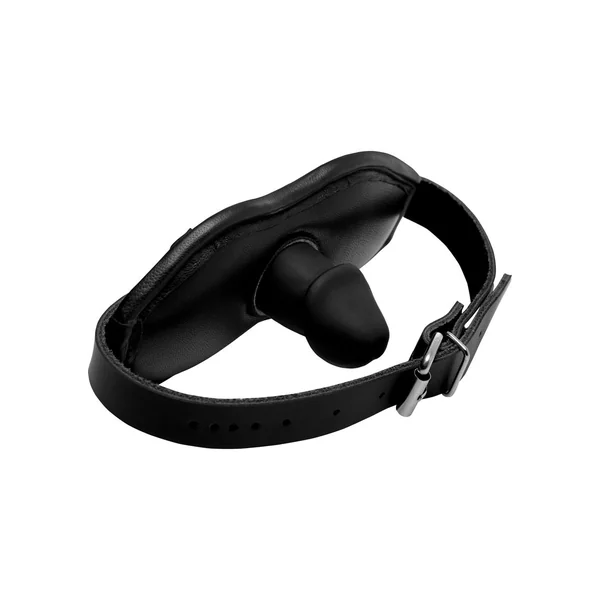 Strict cock Head Silicone Mouth Gag Black