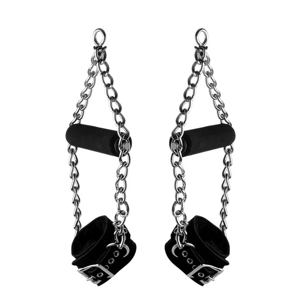 Strict Leather Fur Lined Suspension Cuffs – Black