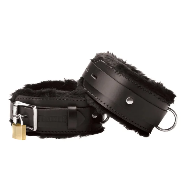 Strict Leather Premium Fur Lined Wrist Bondage Cuffs