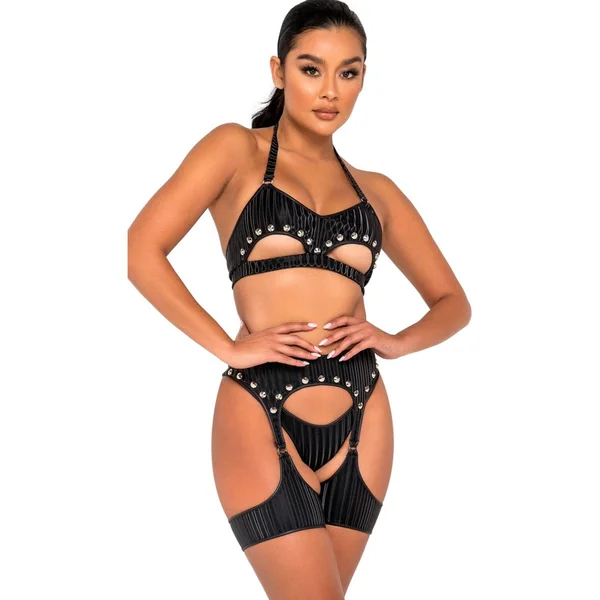Studded Garter Belt Harness