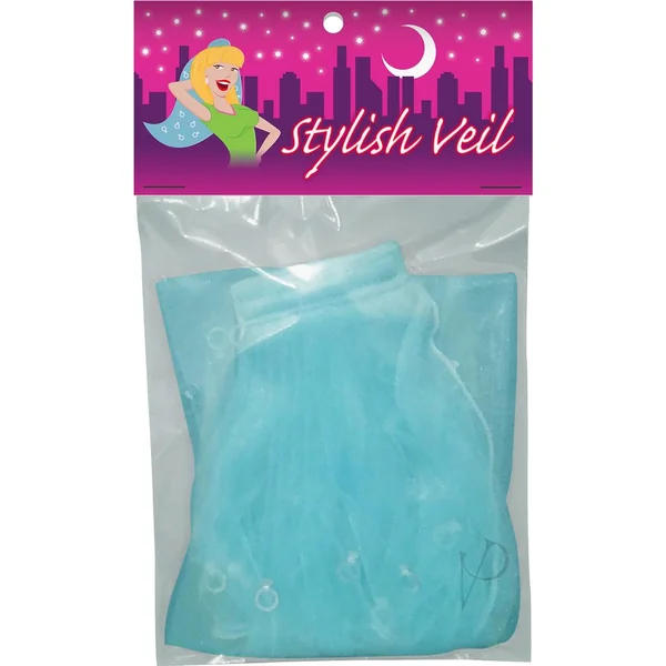 Stylish Bachelorette Veil Blue