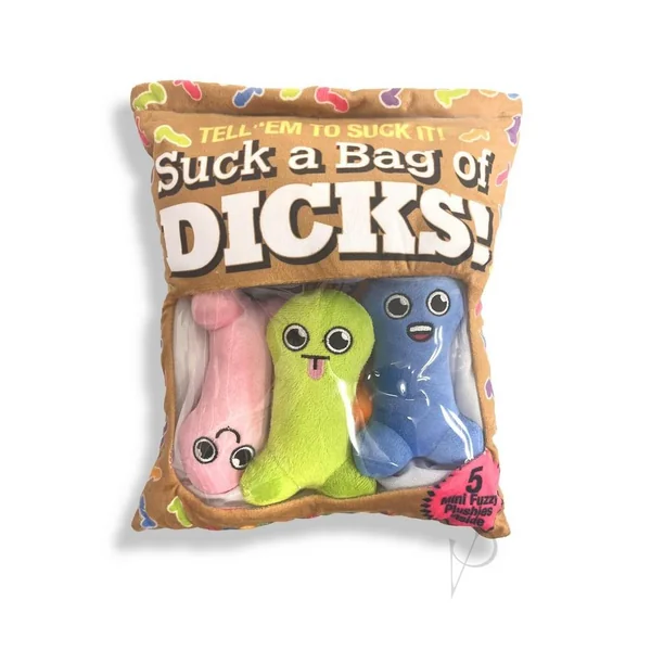 Suck a Bag of Dicks Pillow with 5 Dicks
