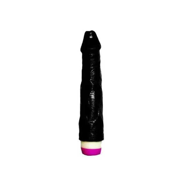 SUPER NATURAL BLACK SILICONE REALISTIC VIBRATOR RSV-011