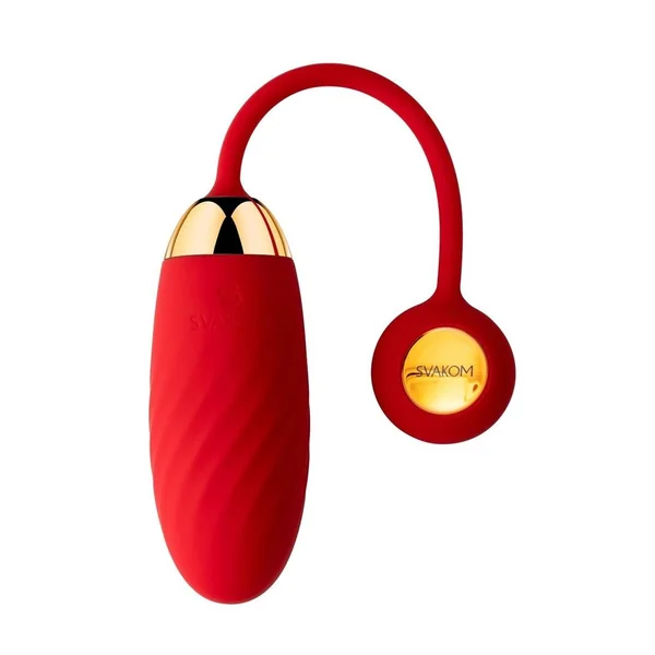 Svakom Ella Neo Silicone Interactive Bullet Vibrator – Red/Gold