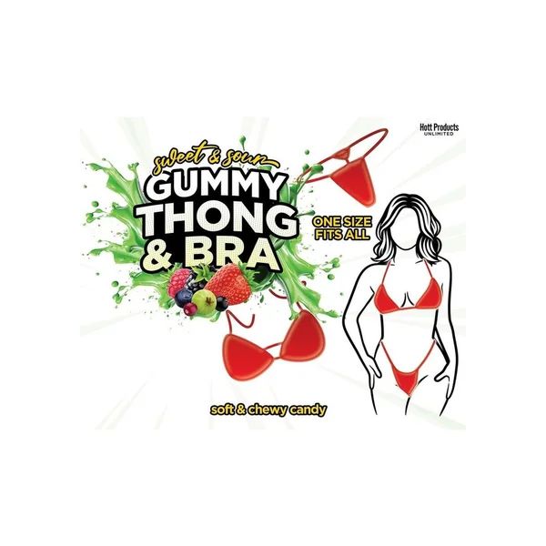 Sweet N Sour Gummy Thong and Bra