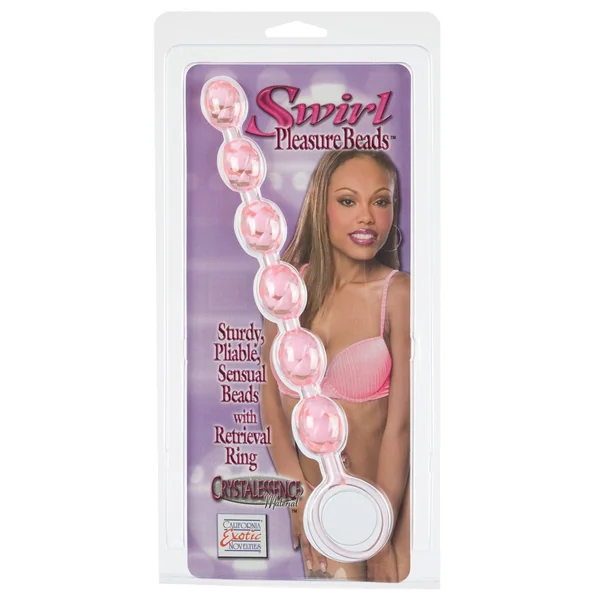 Swirl Pleasure Beads - Pink