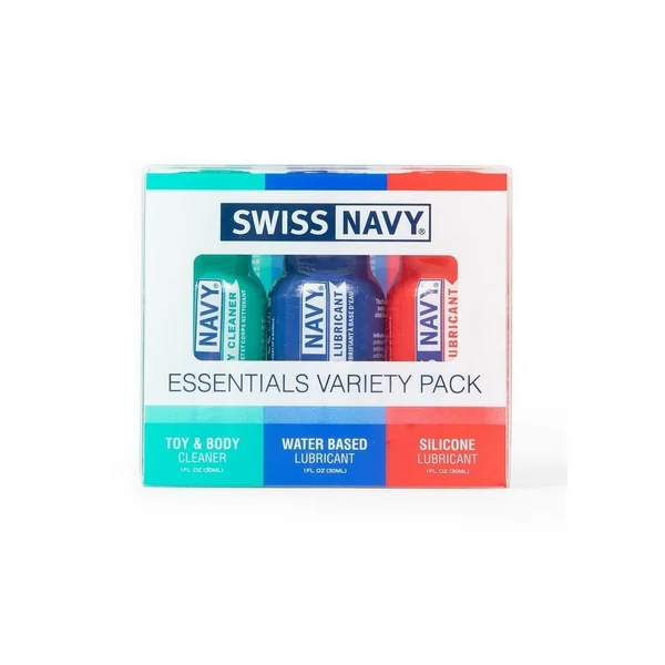 Swiss Navy Essentials Lubricants Variety Pack 1oz (3 per Pack)