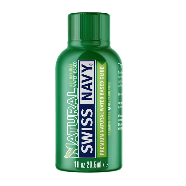 Swiss Navy Natural Personal Lubricant 1oz Water-Based Aloe Scented
